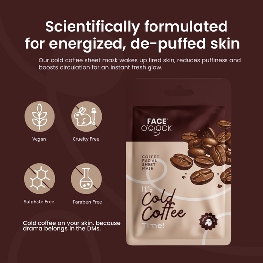 Cold Coffee Facial Sheet Mask