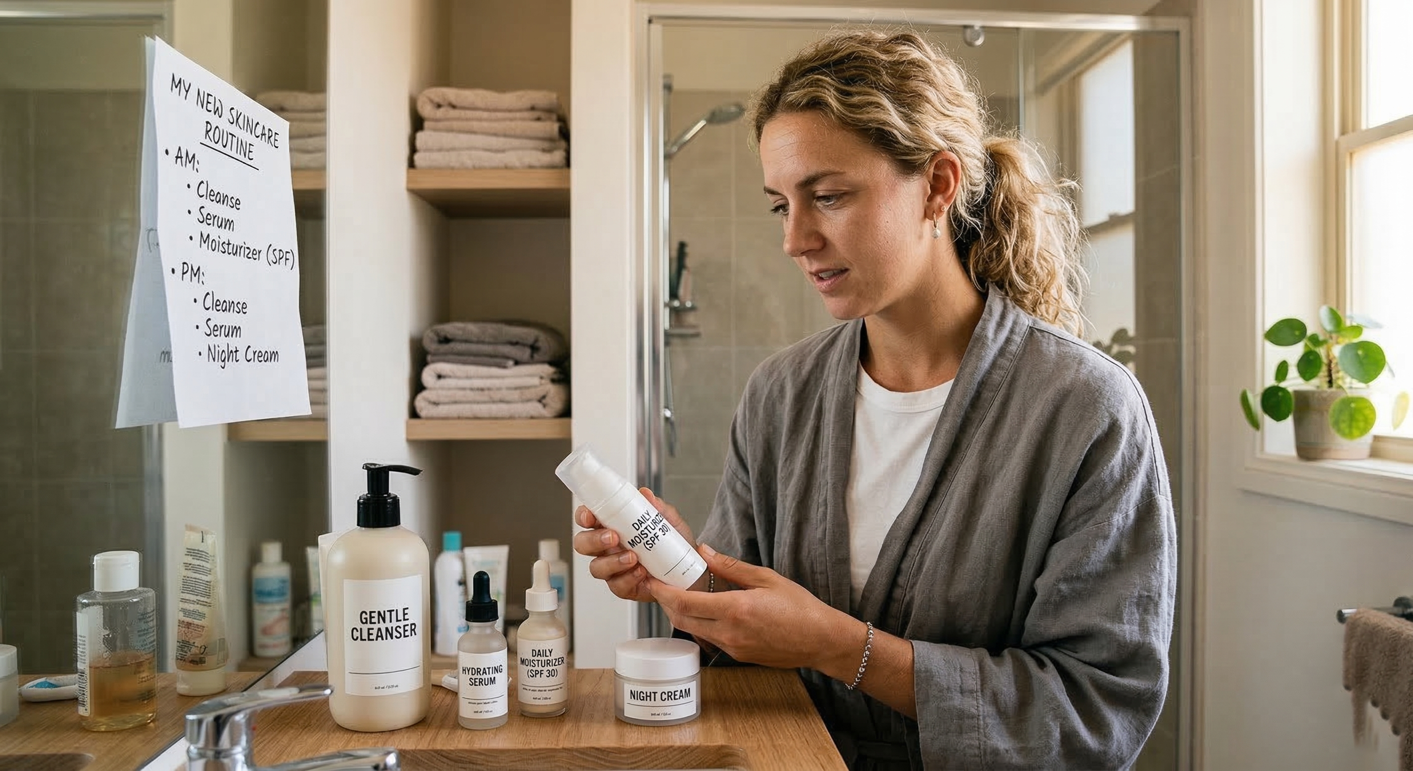 A skincare routine for people who've been winging it for years