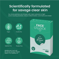 Face O'Clock Neem Acne Armour Patches - vegan ,Sulphate free, cruelty free, paraben free
