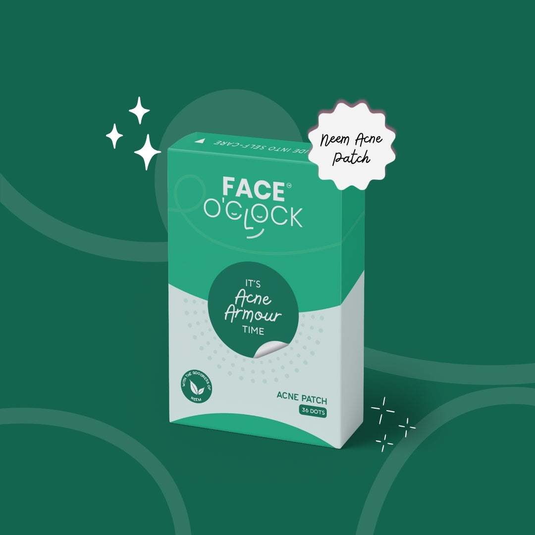 Face O'Clock Acne Armour Hydrocolloid Patches with Neem and Salicylic Acid 36 patches overnight acne treatment