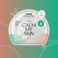 Face O'Clock Green Tea + Peptide Sheet Mask - soothes redness, strengthens skin barrier, calms irritation
