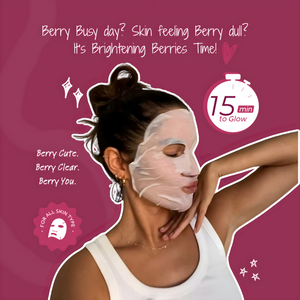 Face O'Clock Brightening Berries Sheet Mask - antioxidant-rich berry extracts, smoothes and brightens dull skin

