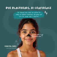 Face O'Clock Blackhead Beater Charcoal Nose Strip - visibly cleaner, smoother nose after one use
