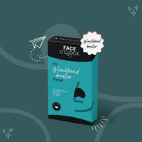 Face O'Clock Charcoal Blackhead Beater nose strips, pack of 10, for deep pore cleansing