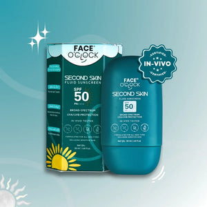 Second Skin Fluid Sunscreen | SPF 50 PA++++ | IN-VIVO Tested | Broad spectrum| 50ML