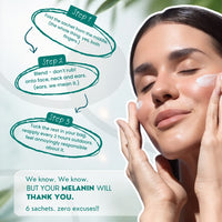 Face O'Clock Second Skin Fluid Sunscreen Travel Edition, single use SPF 50 sachets for travel and reapplication