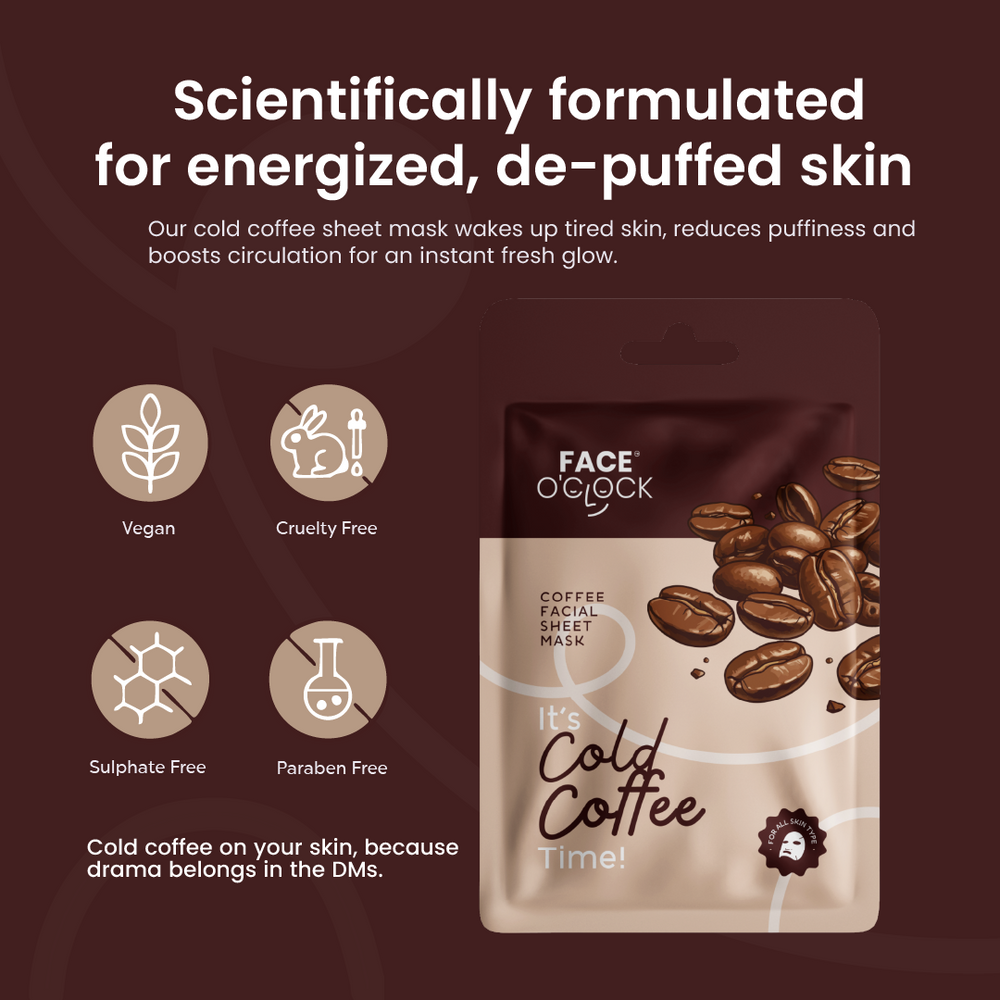 Cold Coffee Facial Sheet Mask
